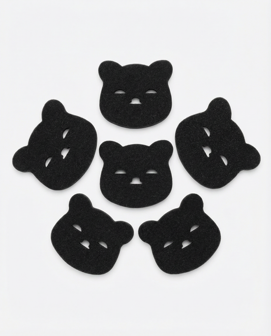 Bear Face Laundry Hair Collector Sponges — Set of 5 or 3