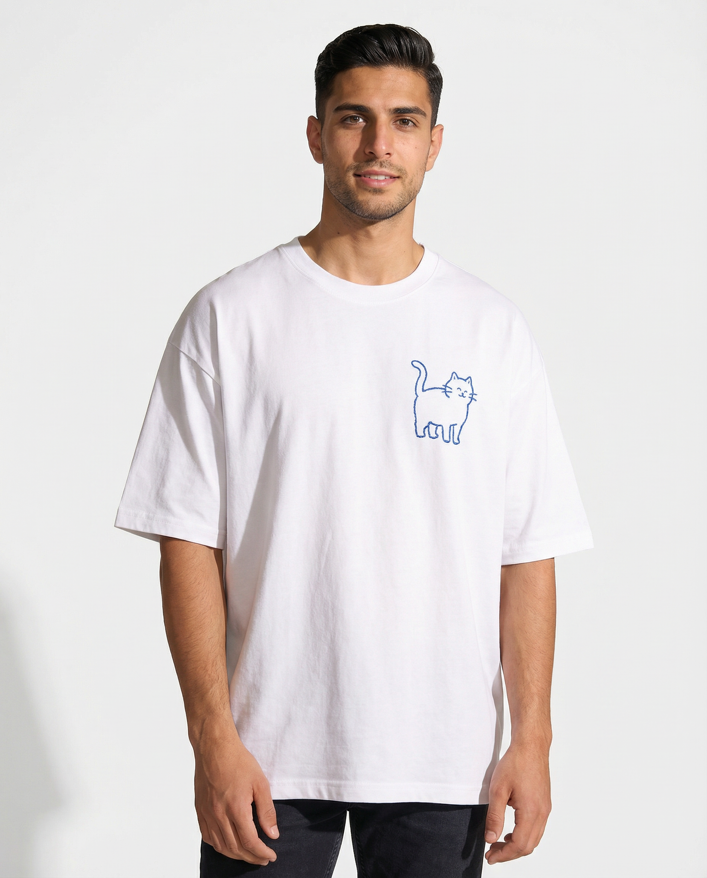 Cat Dad Club Tee ā White