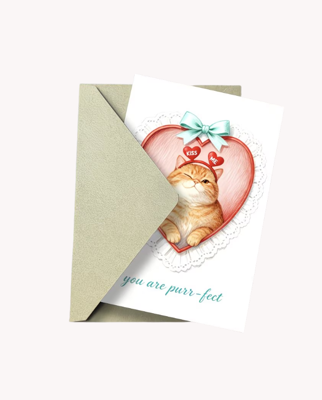 "You Are Purr-fect" Cat Card