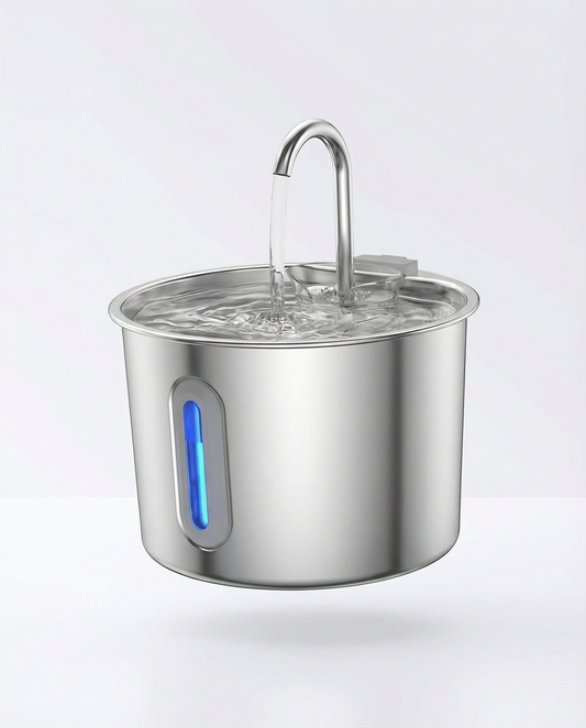 Stainless Steel Cat Water Fountain with Filter