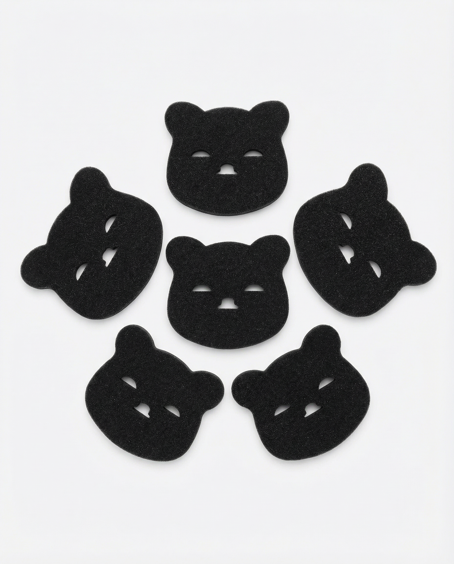 Bear Face Laundry Hair Collector Sponges — Set of 5 or 3