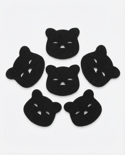 Bear Face Laundry Hair Collector Sponges — Set of 5 or 3