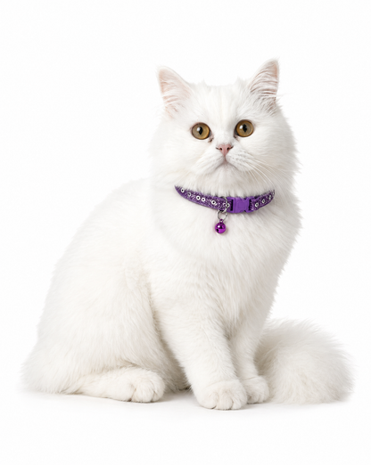 Glitter Sequin Cat Collar with Bell