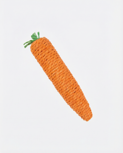 Sisal Rope Carrot Cat Kick & Scratch Toy — 16cm