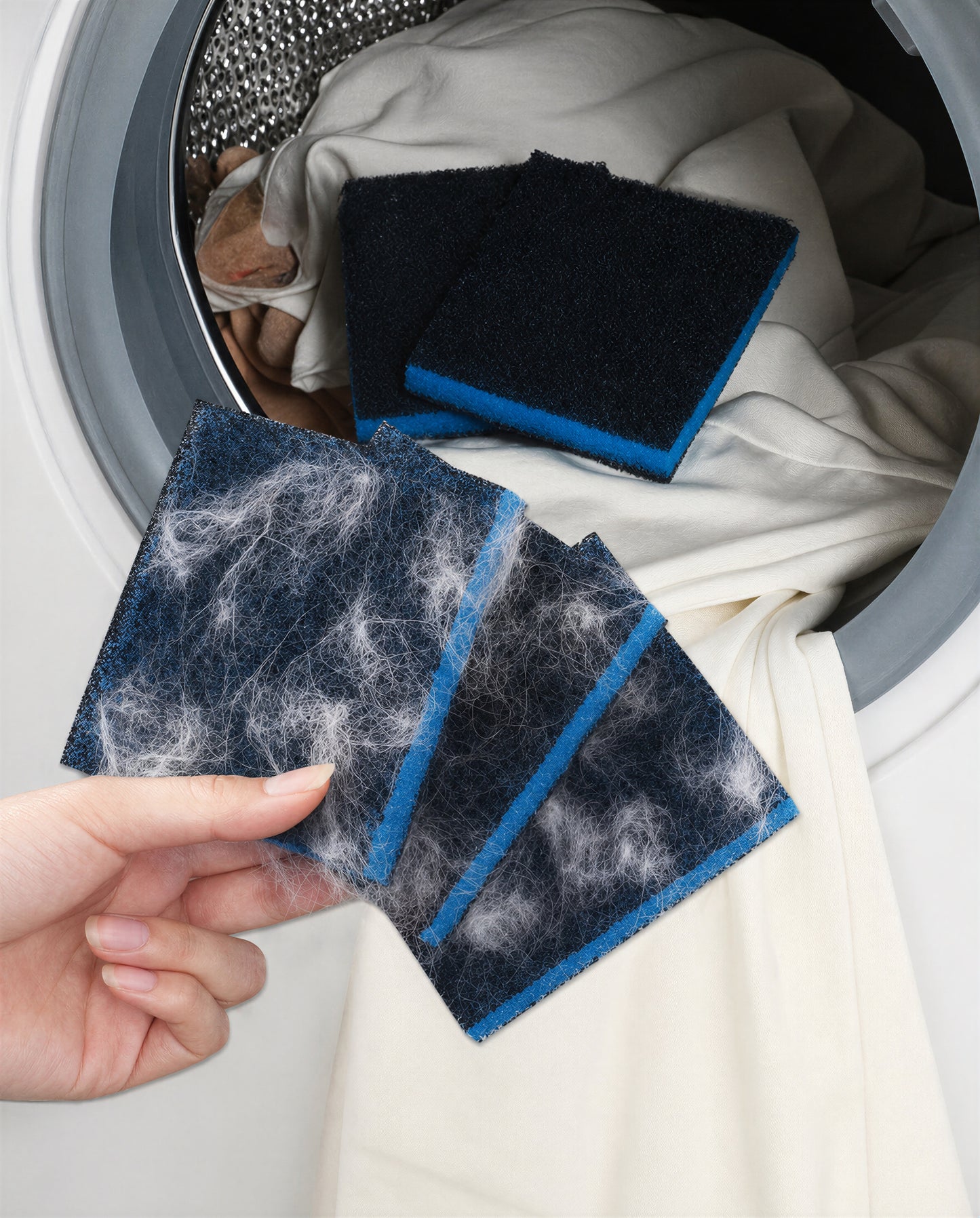 Washing Machine Pet Hair Remover Sponges — Pack of 6