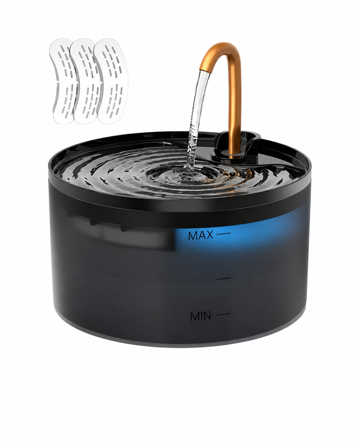 Brass Faucet Cat Water Fountain (2.1L)