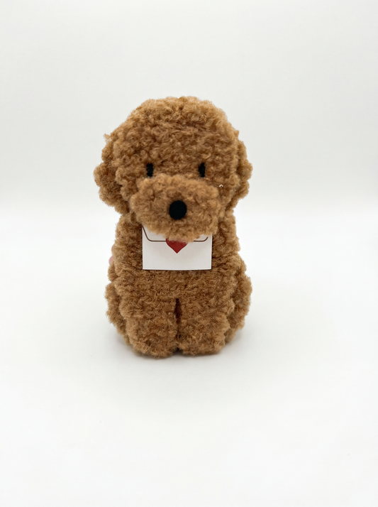 Cute Plush Dog Greetings Card