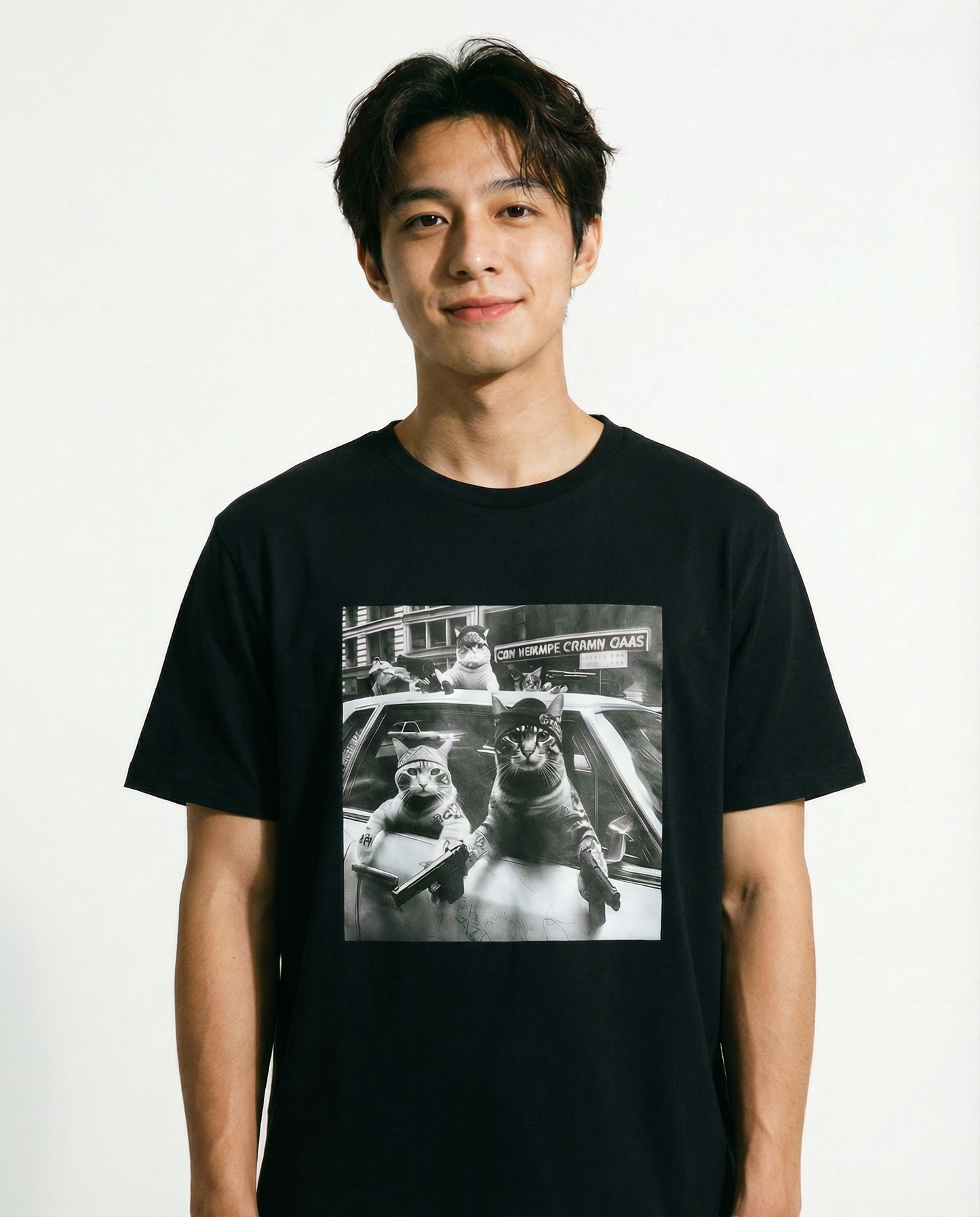 The Street Cats Tee —  Black - Unisex