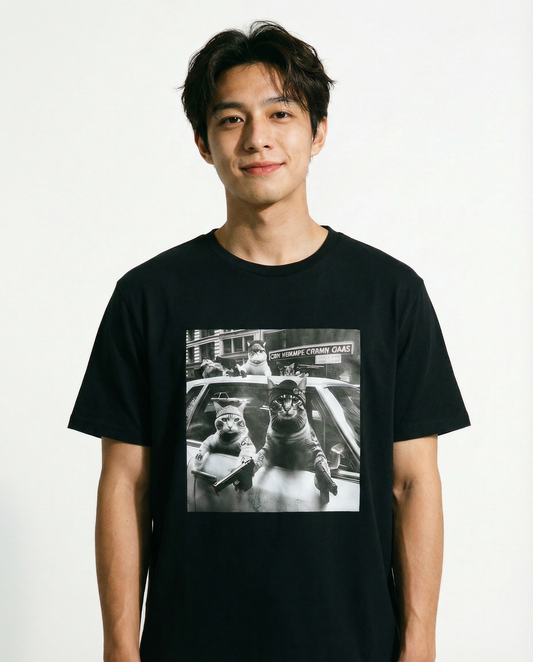 The Street Cats Tee —  Black - Unisex