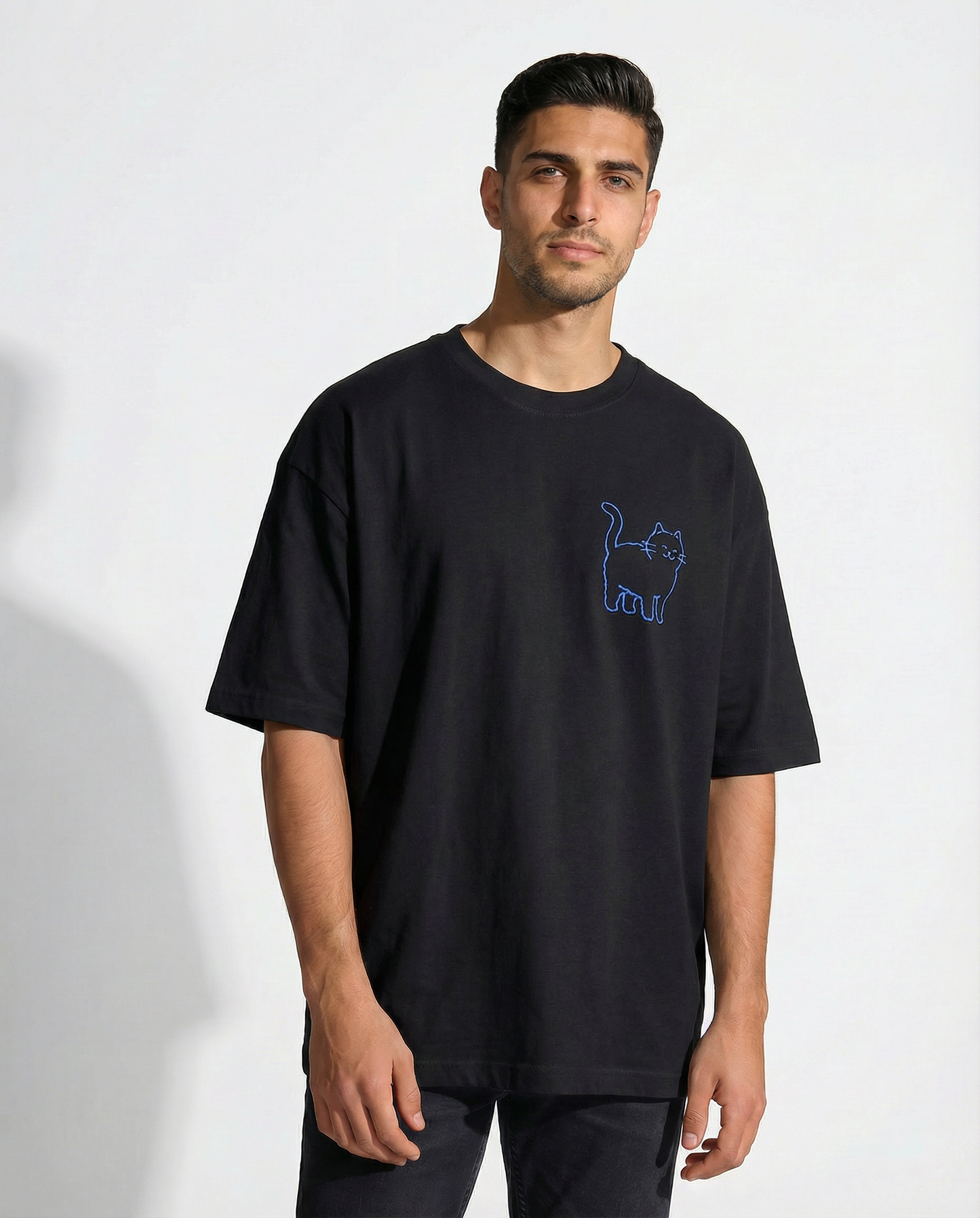 Cat Dad Club Tee — Black