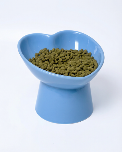 Raised Heart Bowl for Cats (or small dogs)