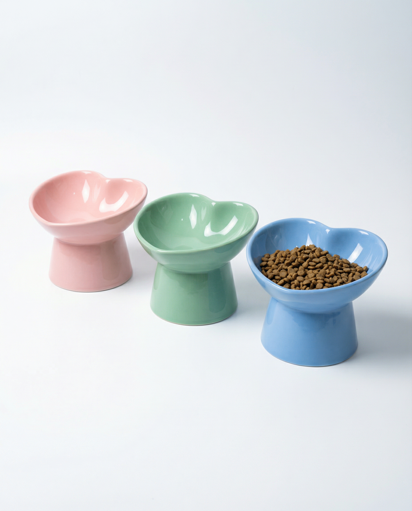 Raised Heart Bowl for Cats (or small dogs)