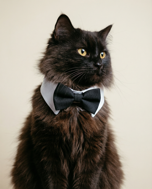 Cat and Dog Tuxedo Bow Tie Collar
