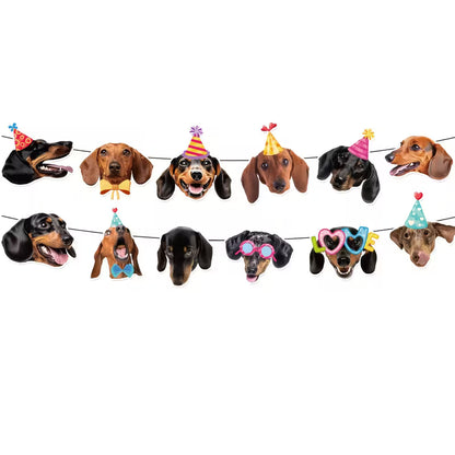 Dachshund Party Banner Garland