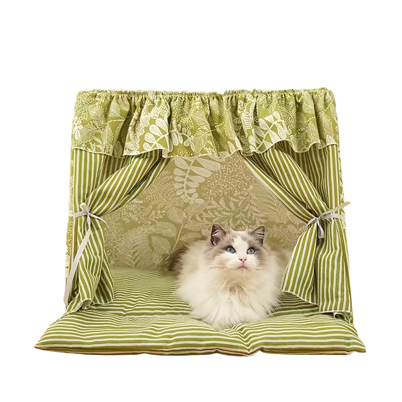 The Pawvilion Tent Bed — Sage Green