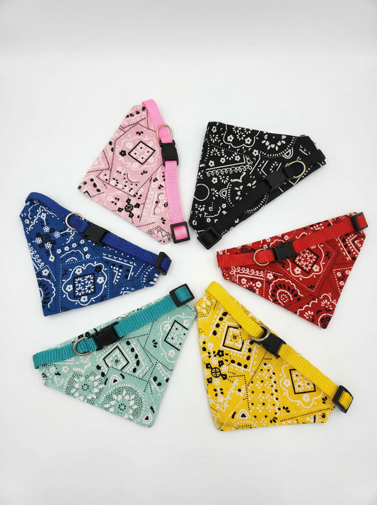 Bandana Collar Bib for Cats & Dogs — 6 Colours