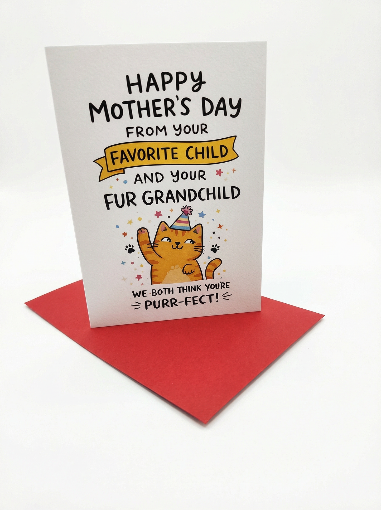 "From Your Fur Grandchild" Cat Mother's Day Card