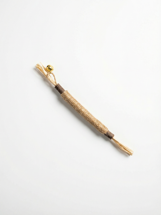Natural Silvervine & Jute Twine Cat Toy with Bell — Pack of 4