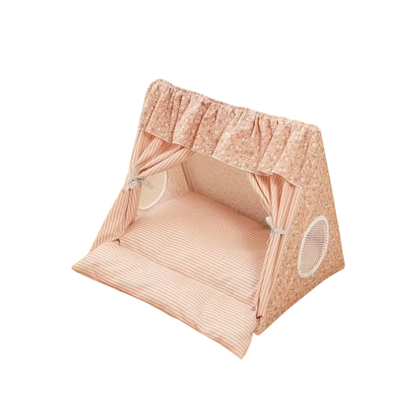 The Pawvilion Tent Bed — Blush Floral