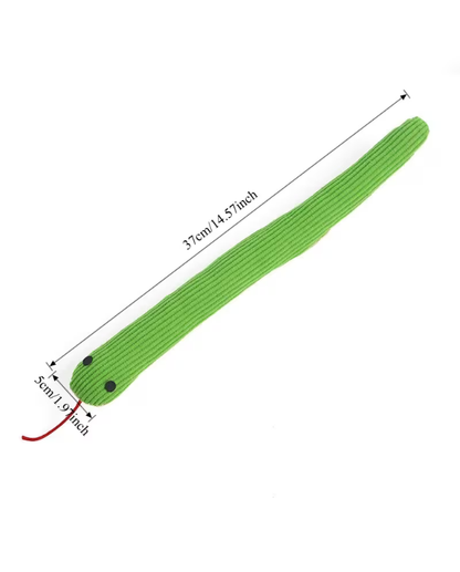 Crinkle Snake Cat Toy with Catnip